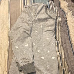 Sweatshirt with Silver Hearts